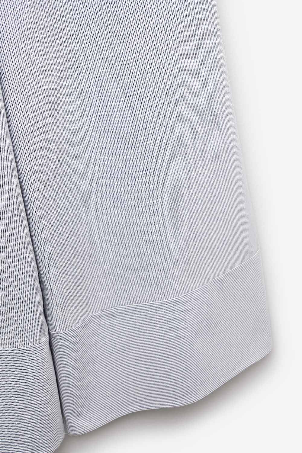 pantalon bleu rayé à jambe extra-large