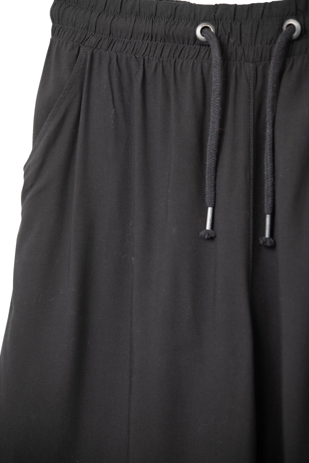 Pantalon de jogging noir à jambes larges