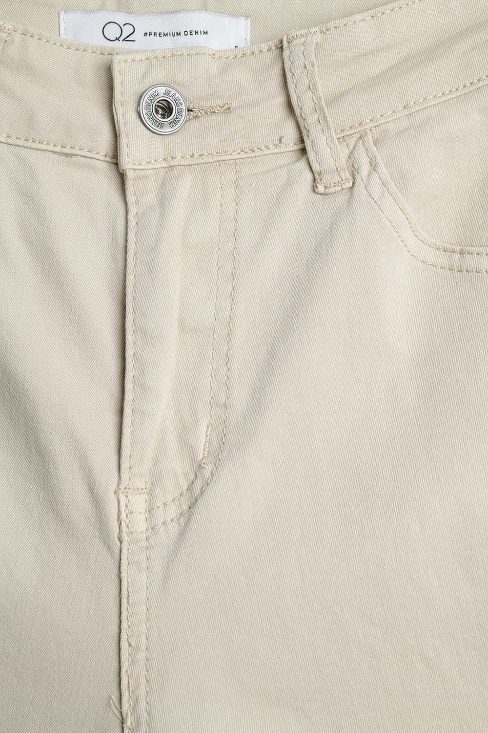 Pantalon droit stretch super confortable en beige