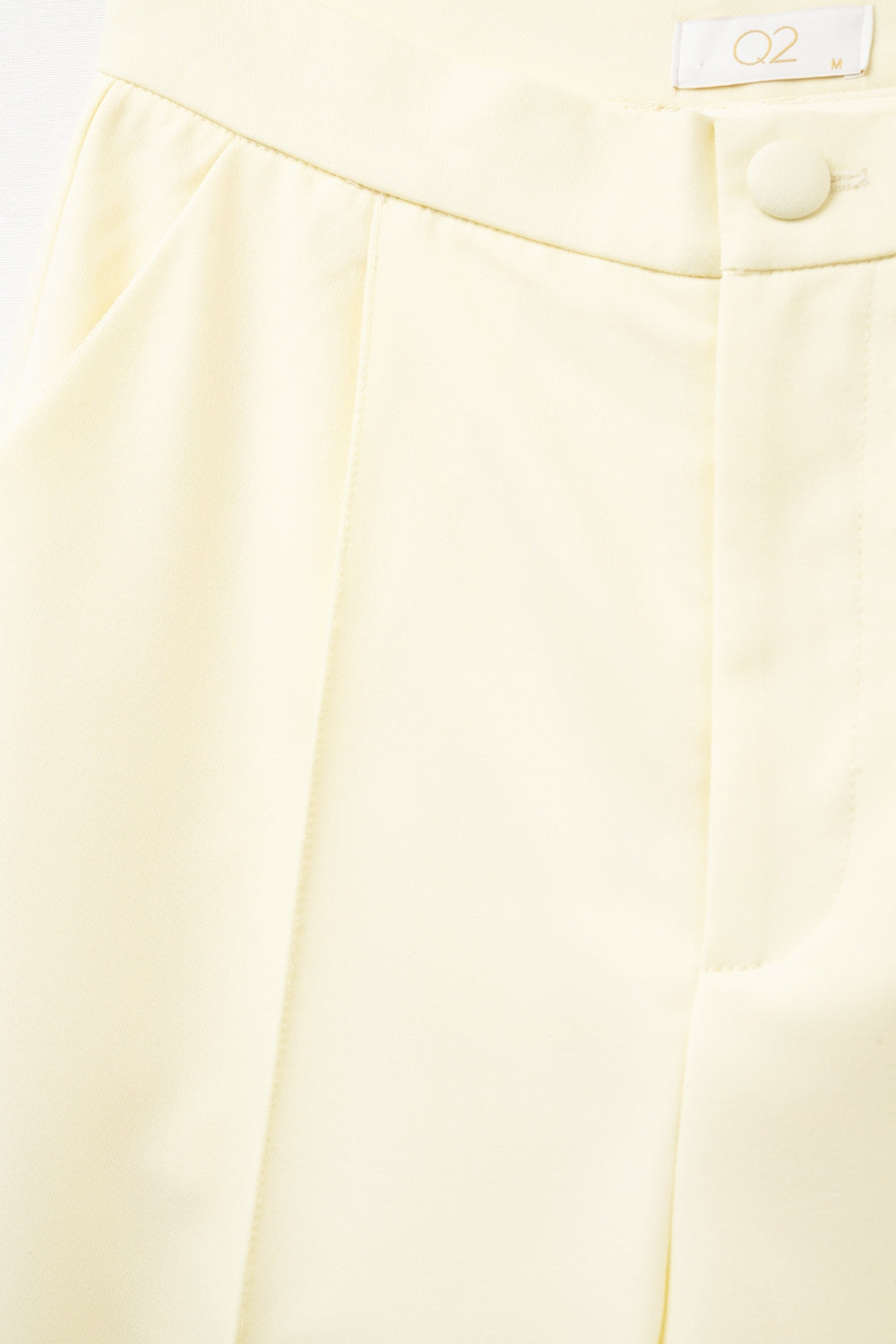 Pantalon large sur mesure en jaune