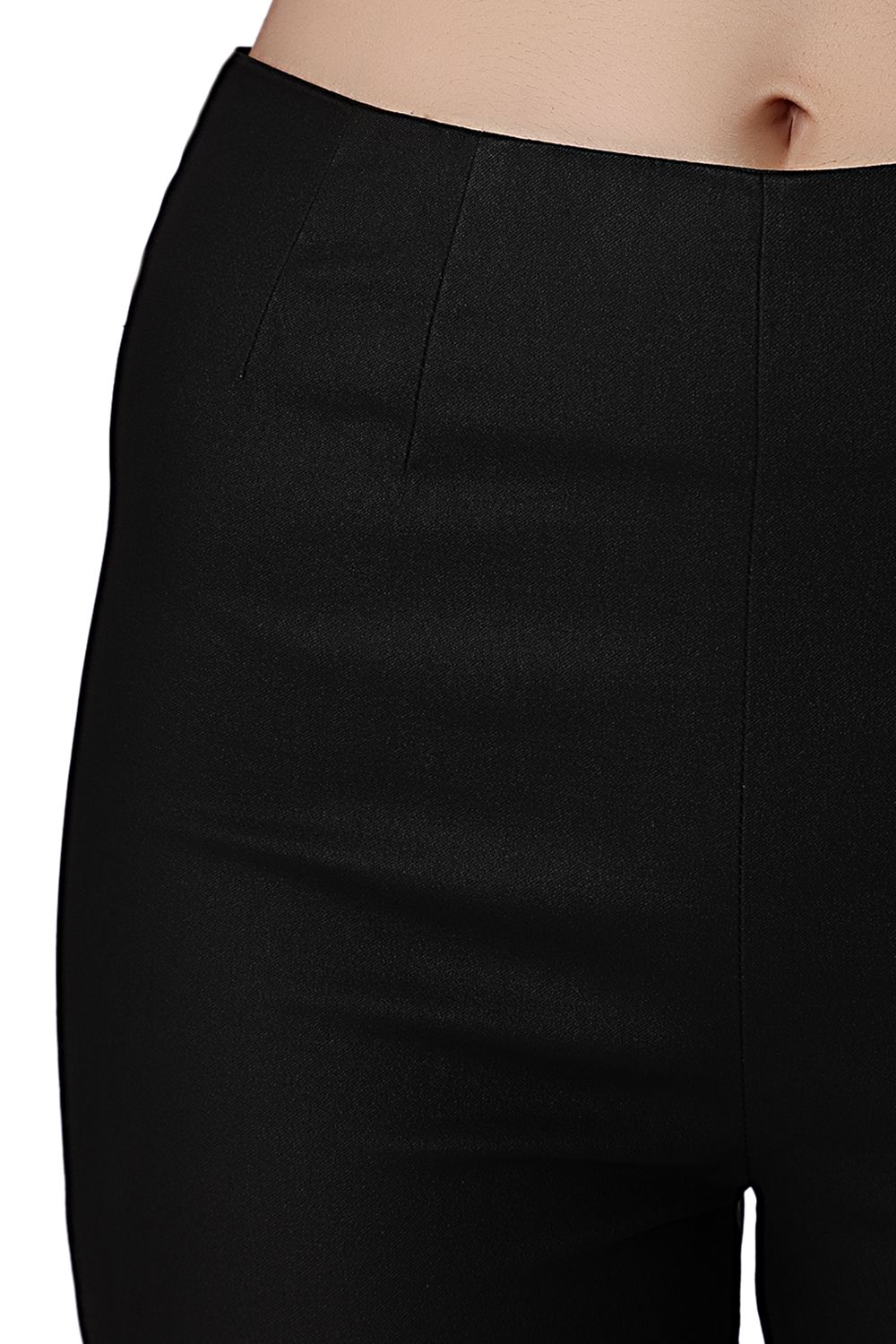 Pantalon noir skinny taille haute de qualité supérieure