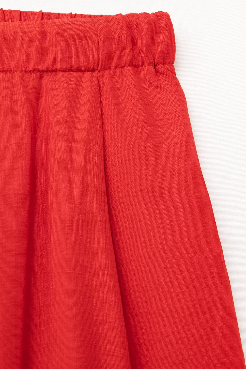 Pantalon rouge à jambe large en viscose légère