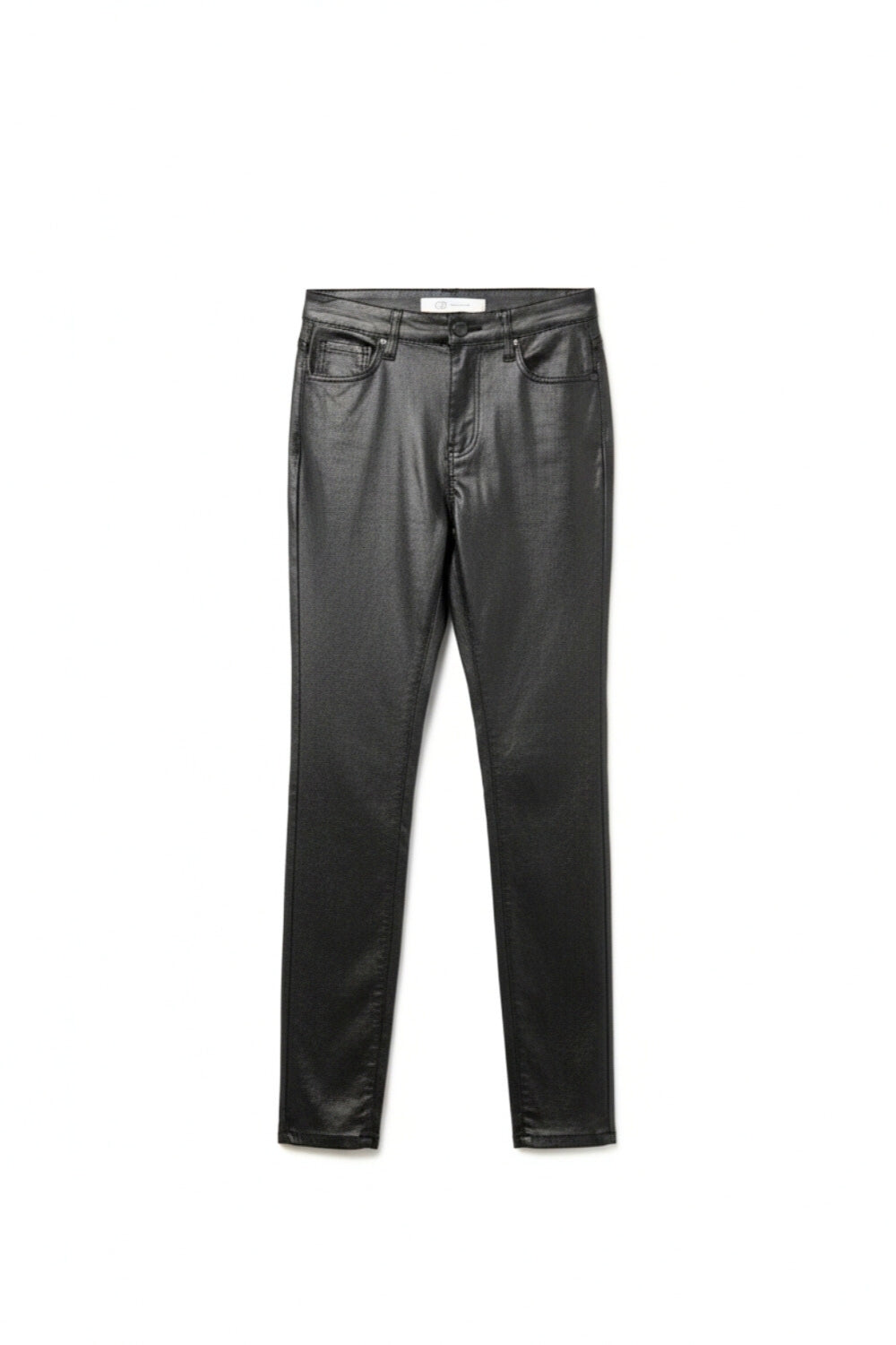 Q2 Pantalon skinny en simili-cuir noir