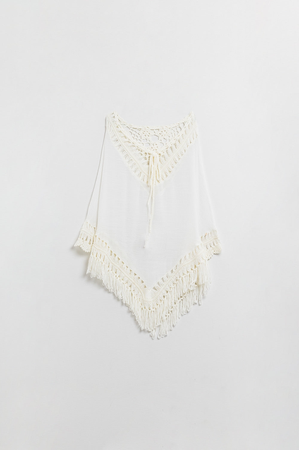 Q2 Poncho en crème