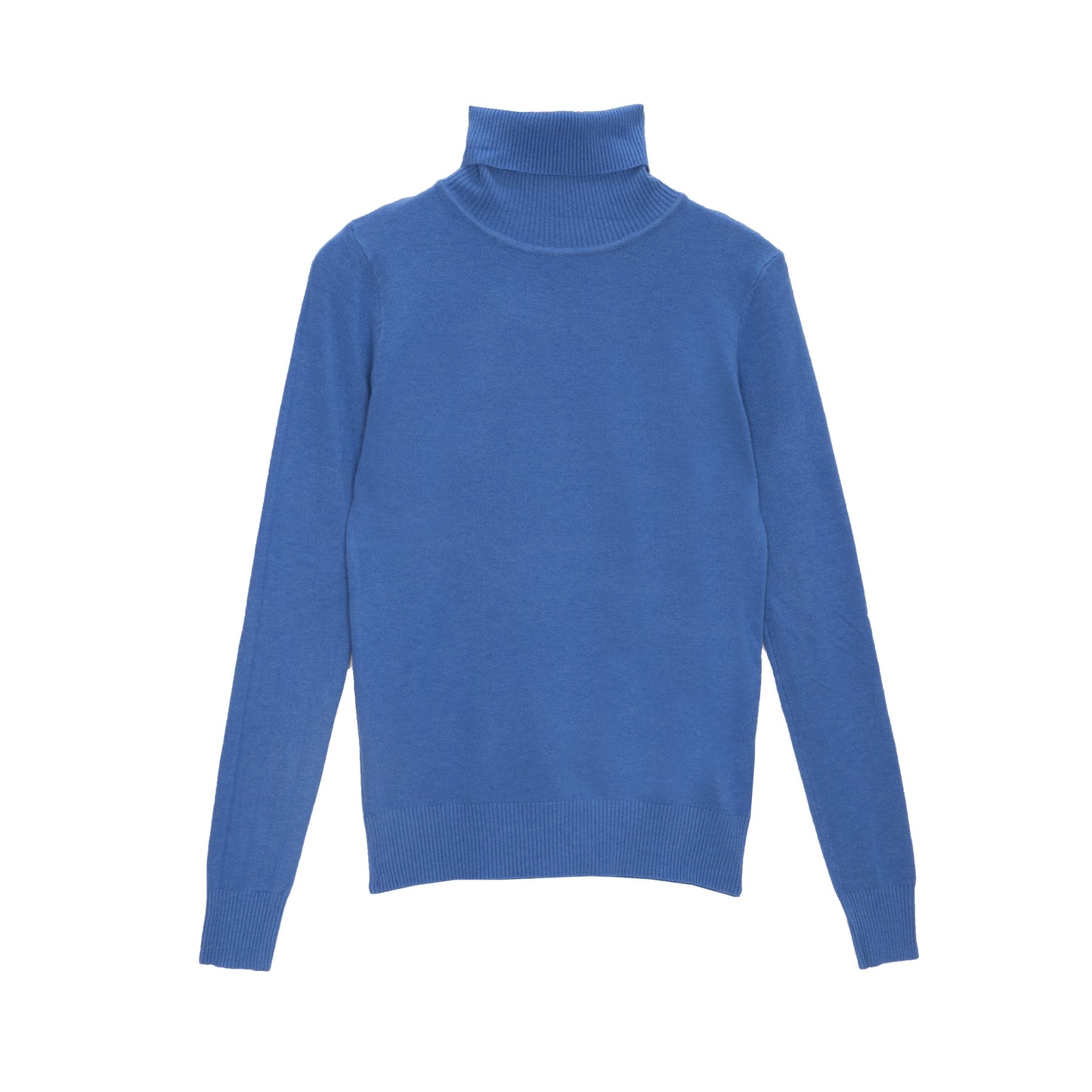 Pull col montant Bleu