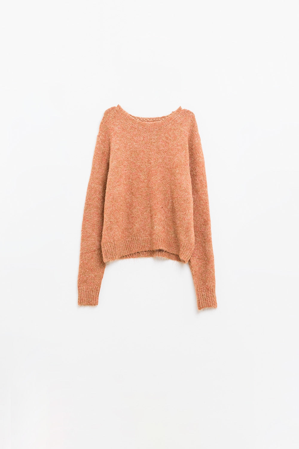 pull-over en tricot doux de coupe standard camel