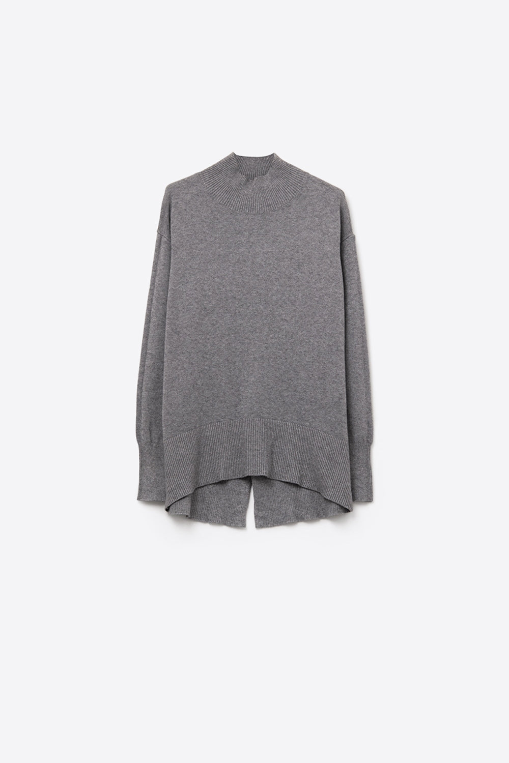 Q2 Pull-over gris ample avec dos ouvert