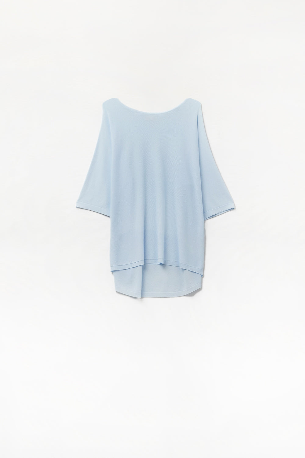 Q2 pull oversize bleu clair avec manches coudées