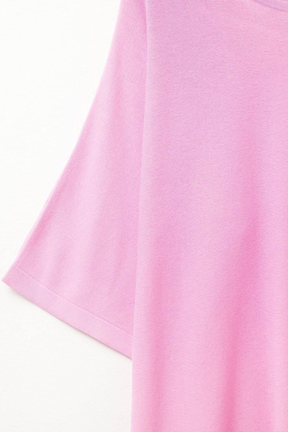 pull oversize en fuchsia avec manches coudées