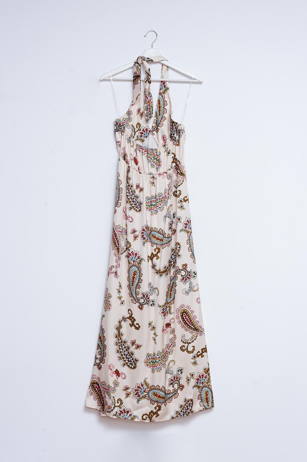 Robe longue avec motif cachemire