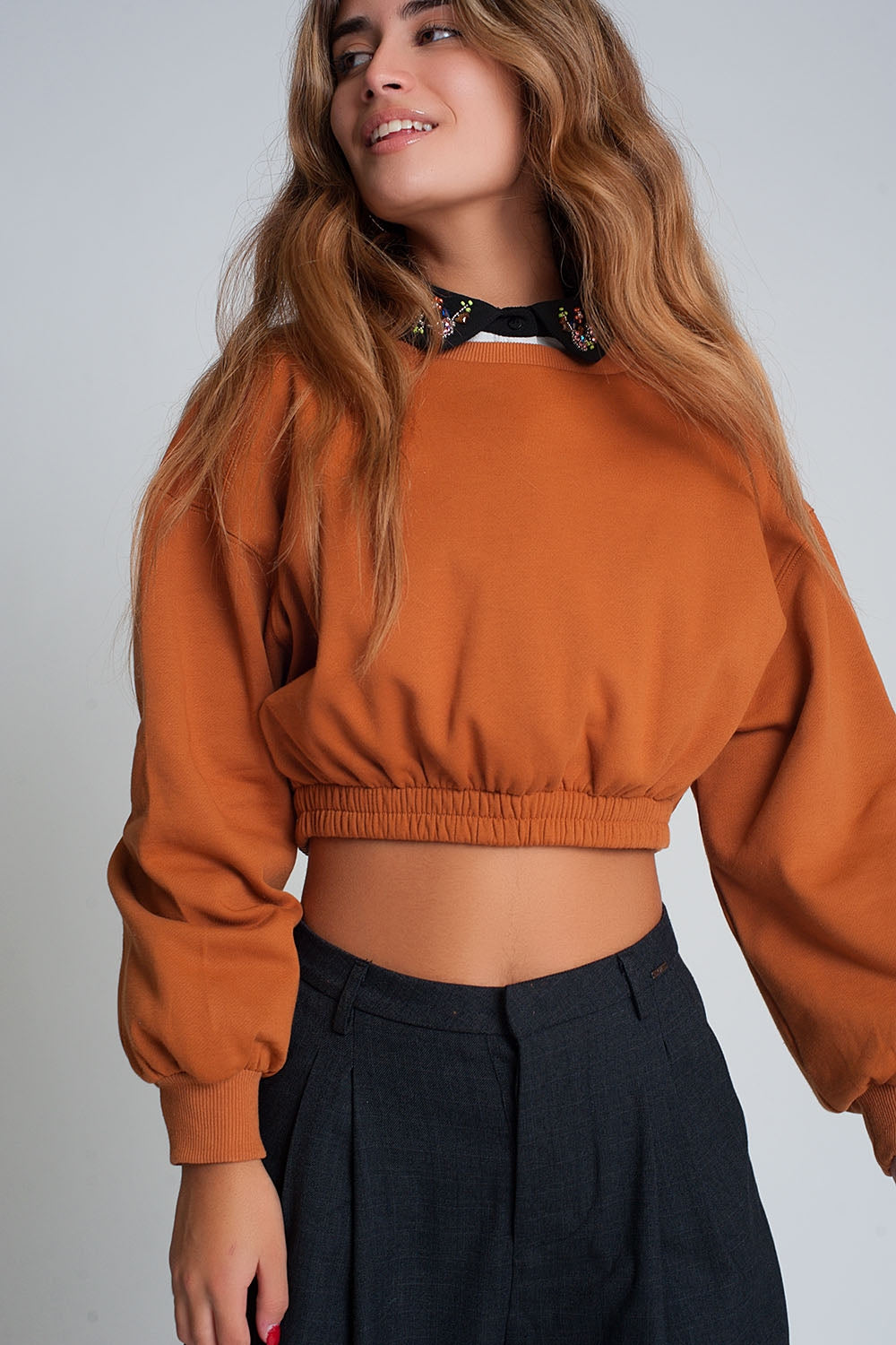 Sweat surdimensionné en forme de chameau
