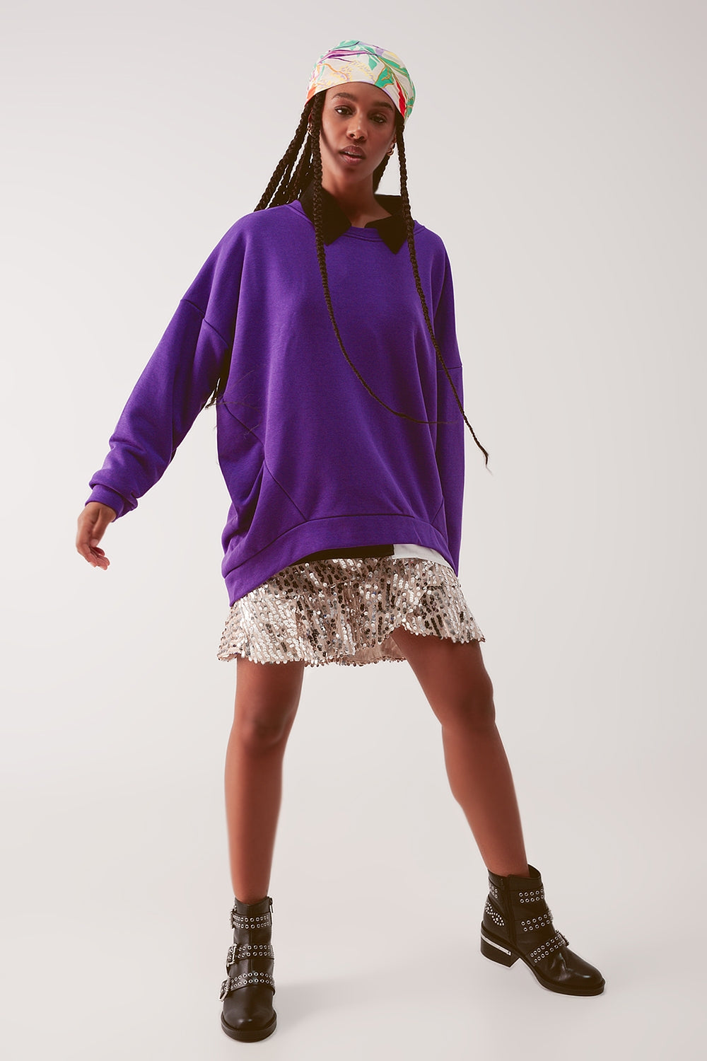 Sweatshirt oversize Violet