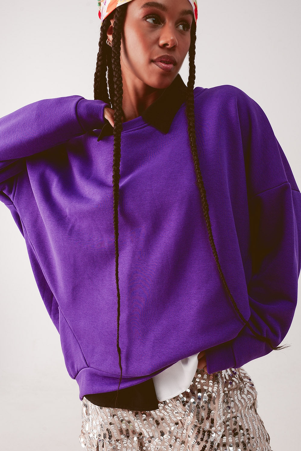 Sweatshirt oversize Violet