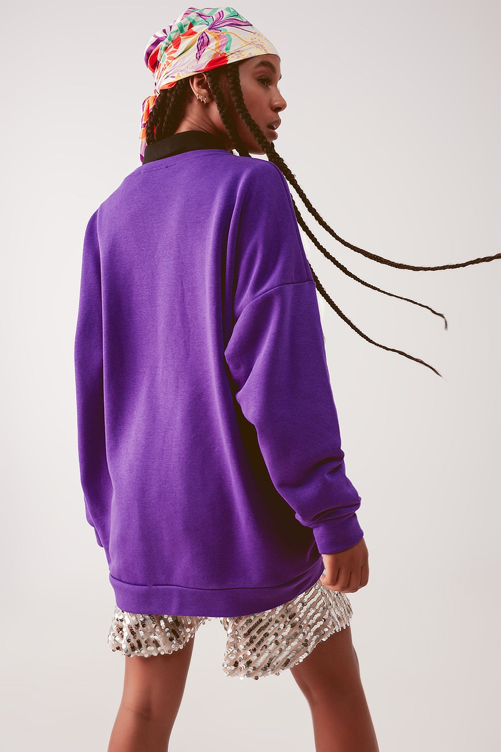 Sweatshirt oversize Violet