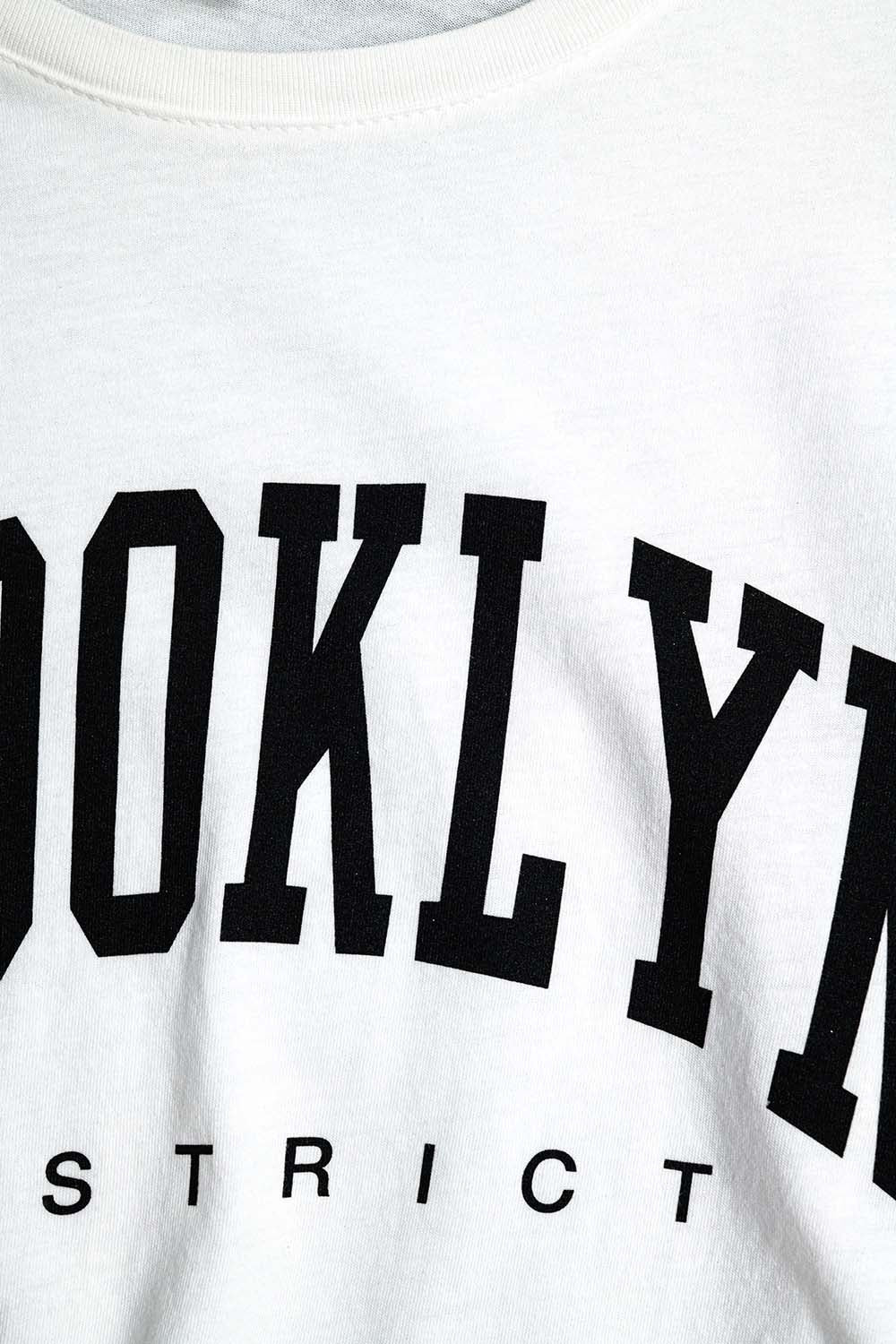 T-shirt à inscription Brooklyn Blanc