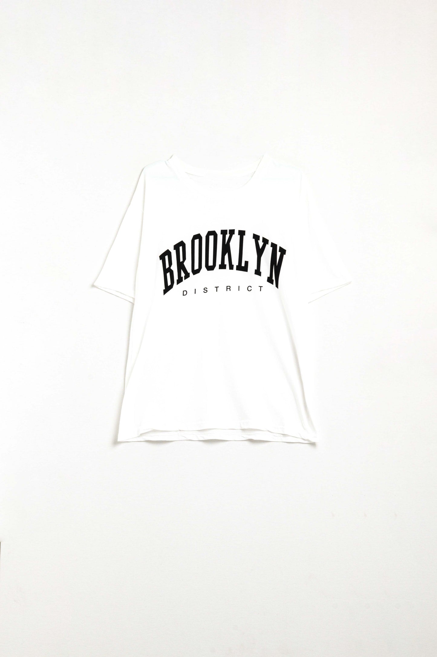 T-shirt à inscription Brooklyn Blanc