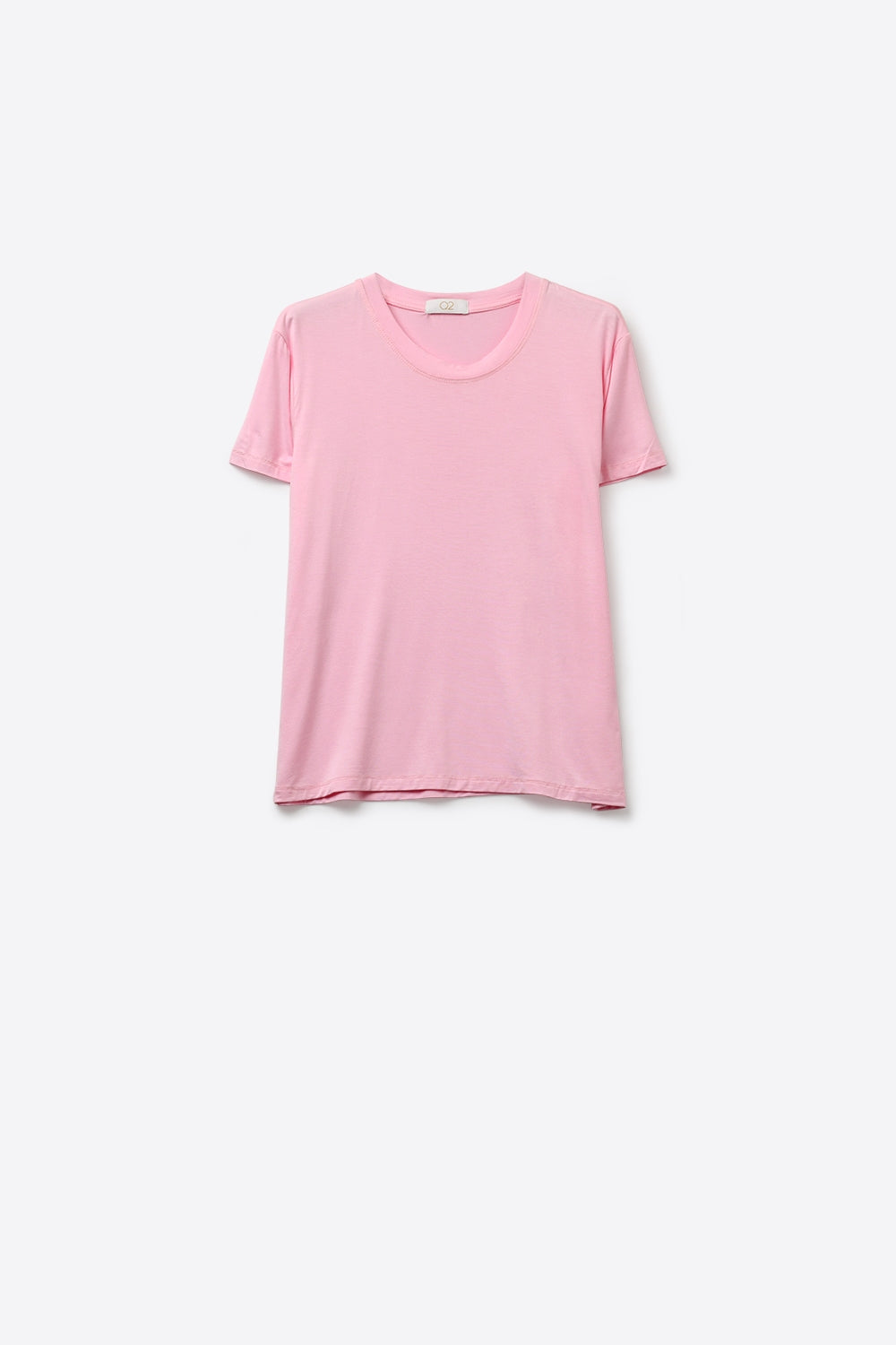 T-shirt léger en viscose douce rose pâle