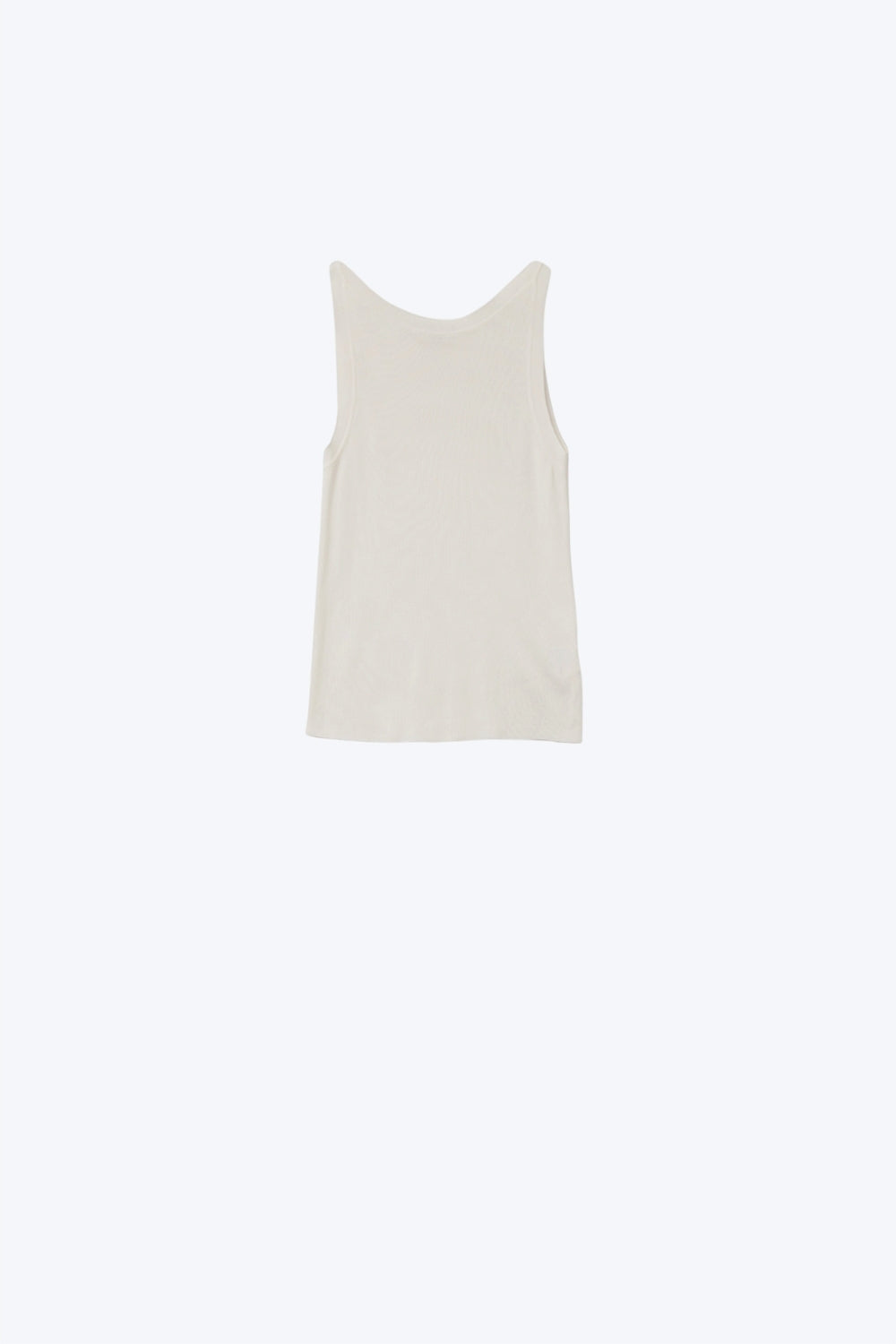 Q2 Top côtelé confortable à col bateau en blanc