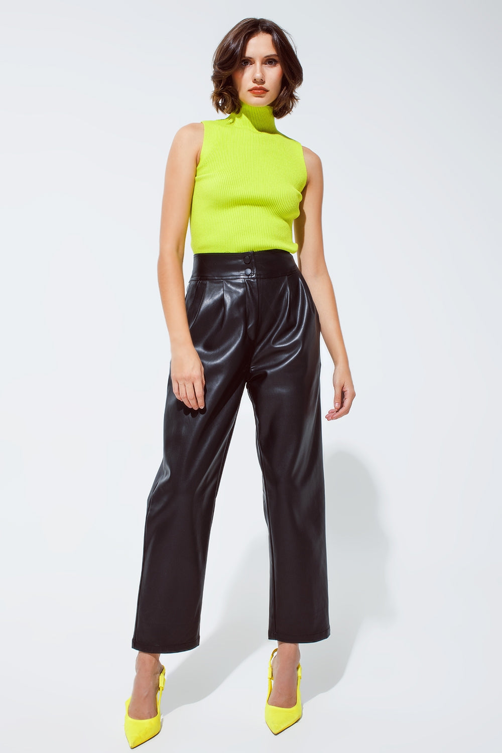 Top en maille sans manches